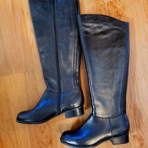Real leather boots